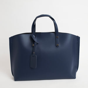 Pescara Navy Italian Leather Handbag Solo Perché Bags