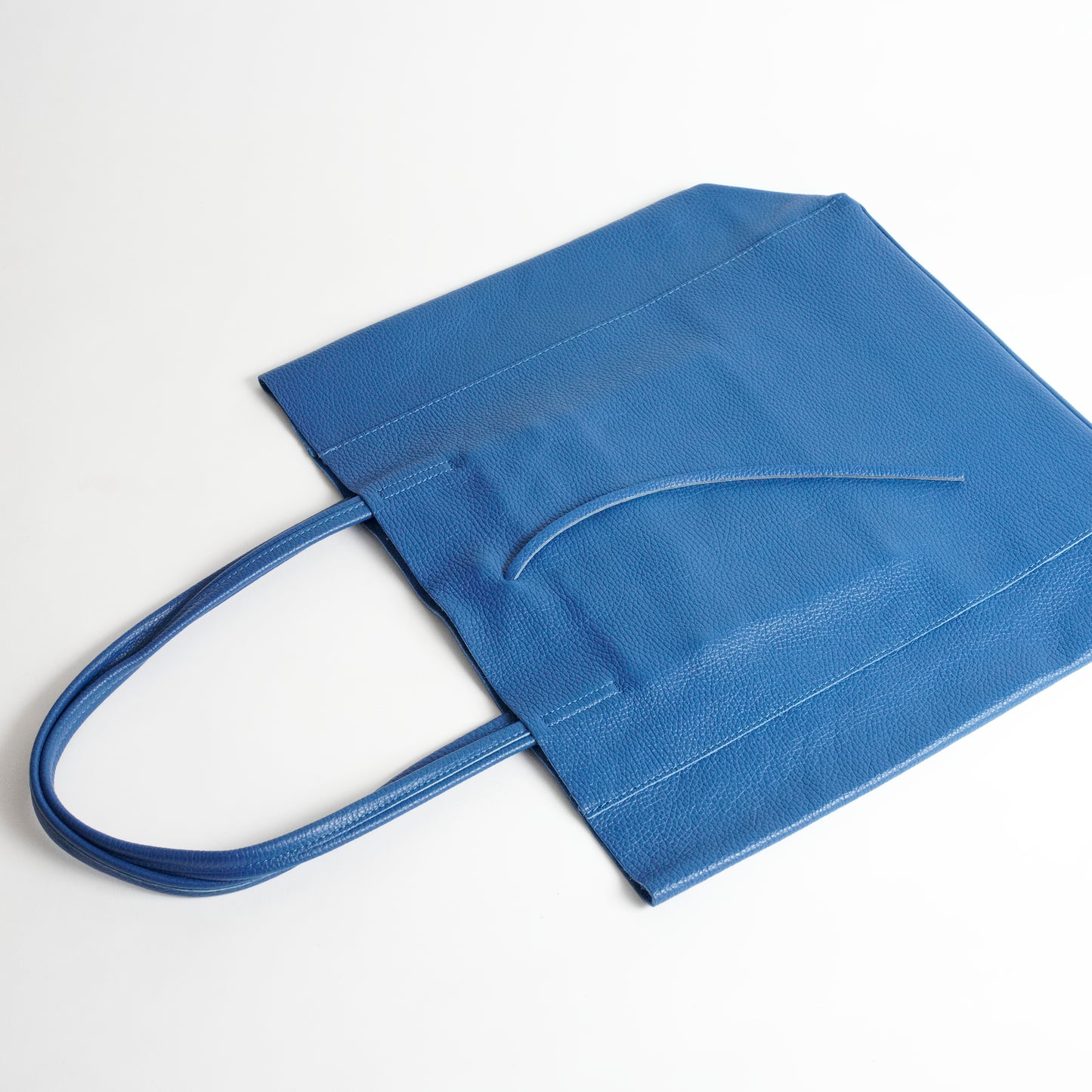 Venezia Royal Blue Italian Leather Shoulder Tote Solo Perché Bags